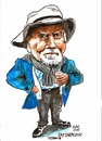 Cartoon: Ray Sherlock (small) by jjjerk tagged ray sherlock cartoon cartoonist caricature hat coat scarf beard famous dublin ireland saint stephens green