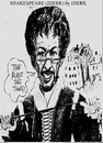 Cartoon: The plays the thing (small) by jjjerk tagged jjjerk cartoon shakespeare england globe theatre caricature mustache glasses