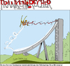 Cartoon: Franken-Recher 08 (small) by Scheibe tagged wintersport skisprung bungee franken