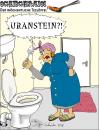Cartoon: Uran im Trinkwasser (small) by Scheibe tagged inkwasser,verseucht,vergiftet,putzfrau,bad,wc
