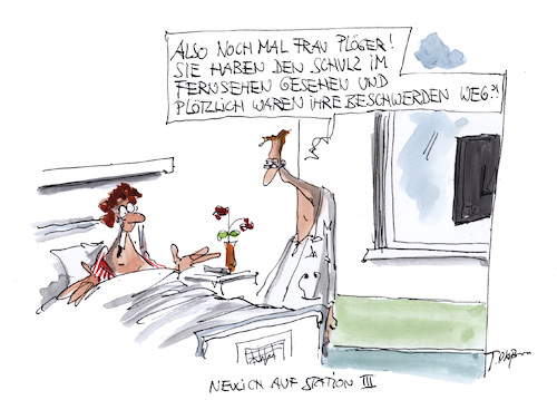 Cartoon: also noch mal (medium) by plassmann tagged schulz,spd,spdkandidat