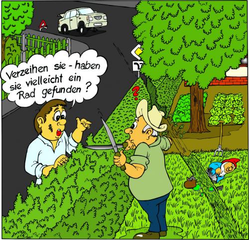 Cartoon: Rad ab! (medium) by MiS09 tagged reifenwechsel,auto,panne,rad,ab