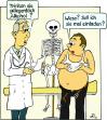 Cartoon: Beim Hausarzt (small) by MiS09 tagged hausarzt,arztbesuch,untersuchung,alkohol,diagnose,gesundheit,patient