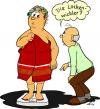 Cartoon: Die Sache mit dem Übergewicht (small) by MiS09 tagged übergewicht,diät,partnerschaft,gesundheit
