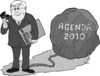 Cartoon: vorwärts und schnell vergessen (small) by MiS09 tagged wahl,agenda2010,steinmeier,spd,deutschlandplan,vollbeschäftigung,mindestlohn