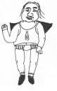 Cartoon: Boozer Man (small) by illa strator tagged super,hero,drinking,guy