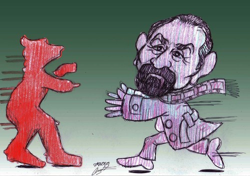 Cartoon: asghar farhadi iranian director (medium) by Hossein Kazem tagged asghar,farhadi,iranian,director