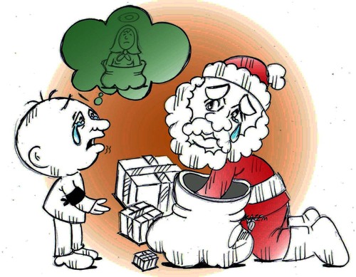 Cartoon: best gift (medium) by Hossein Kazem tagged best,gift