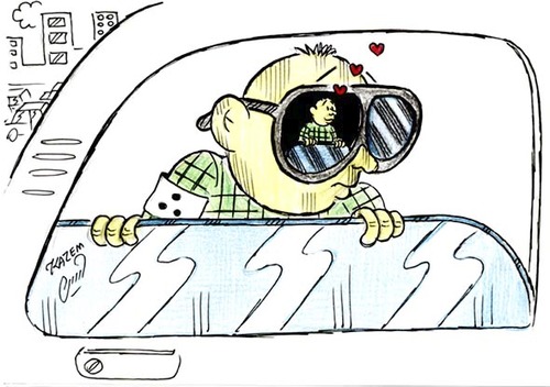 Cartoon: blind (medium) by Hossein Kazem tagged blind