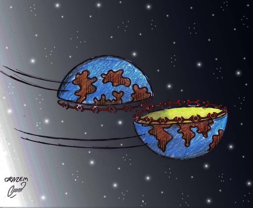 Cartoon: Boundaries (medium) by Hossein Kazem tagged boundaries
