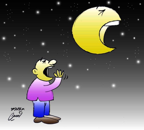 Cartoon: dont Yawn (medium) by Hossein Kazem tagged yawn,dont