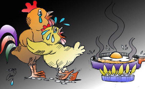 Cartoon: egg (medium) by Hossein Kazem tagged egg