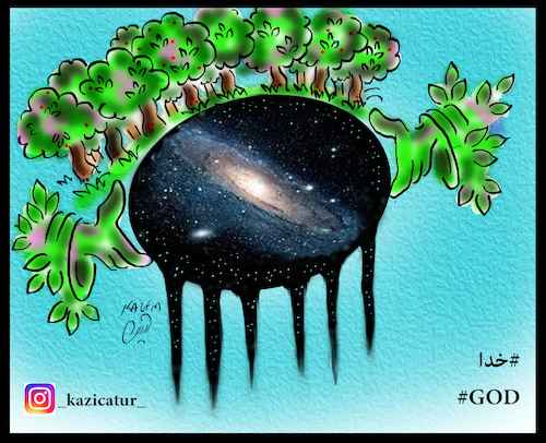 Cartoon: god (medium) by Hossein Kazem tagged god