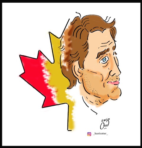 Cartoon: justin trudeau (medium) by Hossein Kazem tagged justin,trudeau