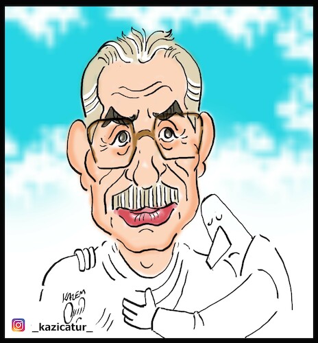 Cartoon: kambiz derambakhsh cartoonist (medium) by Hossein Kazem tagged cartoonist