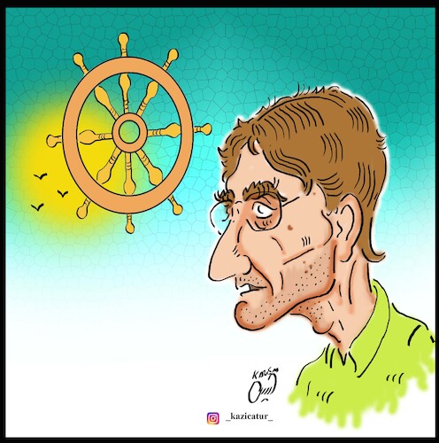 Cartoon: nasser taghvaei (medium) by Hossein Kazem tagged nasser,taghvaei