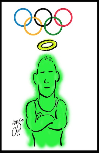 Cartoon: olympic (medium) by Hossein Kazem tagged olympic