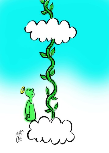 Cartoon: Planting (medium) by Hossein Kazem tagged planting