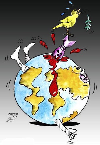 Cartoon: bye earth (medium) by Hossein Kazem tagged bye,earth