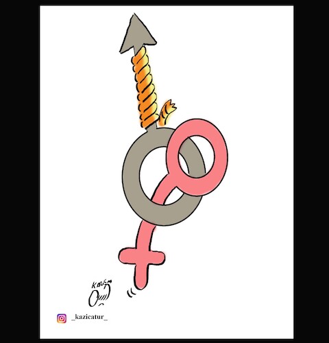 Cartoon: woman day (medium) by Hossein Kazem tagged woman,day