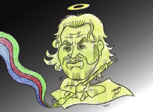 Cartoon: Zoran Matic Mazos (medium) by Hossein Kazem tagged zoran,matic,mazos