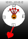 Cartoon: be happy in 12121212 2012 (small) by Hossein Kazem tagged be,happy,12121212,2012
