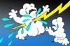 Cartoon: cloud (small) by Hossein Kazem tagged cloud