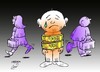 Cartoon: divorce (small) by Hossein Kazem tagged divorce