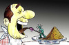 Cartoon: food and worker (small) by Hossein Kazem tagged food,and,worker