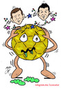 Cartoon: golden ball (small) by Hossein Kazem tagged golden,ball