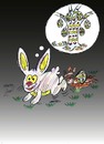 Cartoon: happy easter (small) by Hossein Kazem tagged happy easter