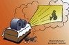 Cartoon: kiarostami (small) by Hossein Kazem tagged kiarostami