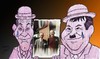 Cartoon: laurel and hardy (small) by Hossein Kazem tagged laurel,and,hardy