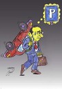Cartoon: search for parking (small) by Hossein Kazem tagged search,for,parking