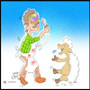 Cartoon: sheep and vr (small) by Hossein Kazem tagged kurban