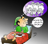 Cartoon: sleep (small) by Hossein Kazem tagged sleep