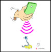 Cartoon: sperm mobile (small) by Hossein Kazem tagged sperm,mobile