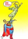 Cartoon: Super (small) by Hossein Kazem tagged superman
