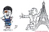 Cartoon: tear in olympic  abdevali (small) by Hossein Kazem tagged tear,in,olympic,abdevali