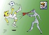 Cartoon: voice in world cup 2010 (small) by Hossein Kazem tagged voice,in,world,cup,2010