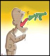 Cartoon: war (small) by Hossein Kazem tagged war