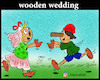 Cartoon: wooden wedding (small) by Hossein Kazem tagged wooden,wedding