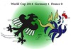 Cartoon: World Cup 2014  Germany 1  Franc (small) by Hossein Kazem tagged world,cup,2014,germany,france