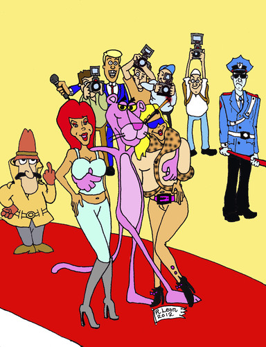 Cartoon: U.S. ... Celebrity (medium) by DaD O Matic tagged pinkpanther,inspector,celebrity
