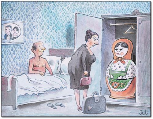 Cartoon: by surprise (medium) by penapai tagged matroshka