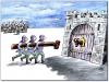 Cartoon: defence (small) by penapai tagged battering,ram
