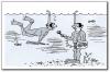 Cartoon: interview (small) by penapai tagged frogman