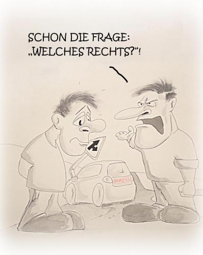 Cartoon: Fahrschule (medium) by philipolippi tagged auto,fahrschule,unfall,rechts,links