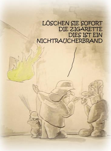 Cartoon: Nichtraucher-Brand (medium) by philipolippi tagged feuerwer,brand,rauchen