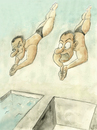 Cartoon: Synchronspringen (small) by philipolippi tagged sport kunstspringen panik